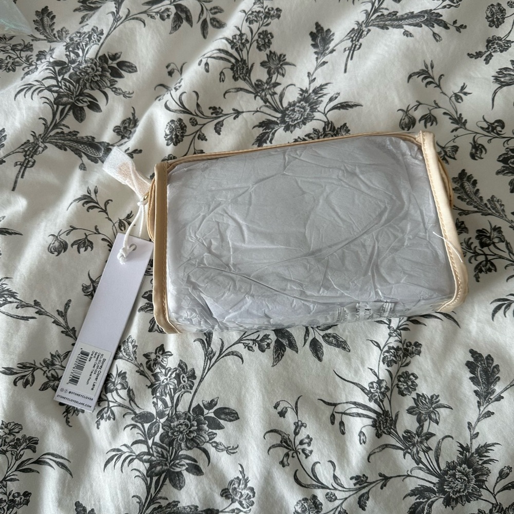 Stoney Clover Lane Travel Pouch Sand NWT